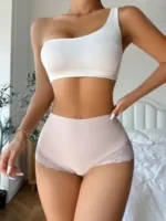 Contrast lace briefs