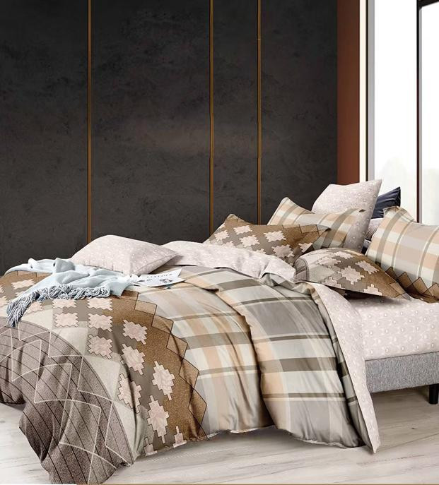 طقم ملايه قطن سرير كبير كنج - 4 قطع ملايه 240x260 مع 1كيس مخده 160 سم مع 2 كيس خداديه - 50x75 سم