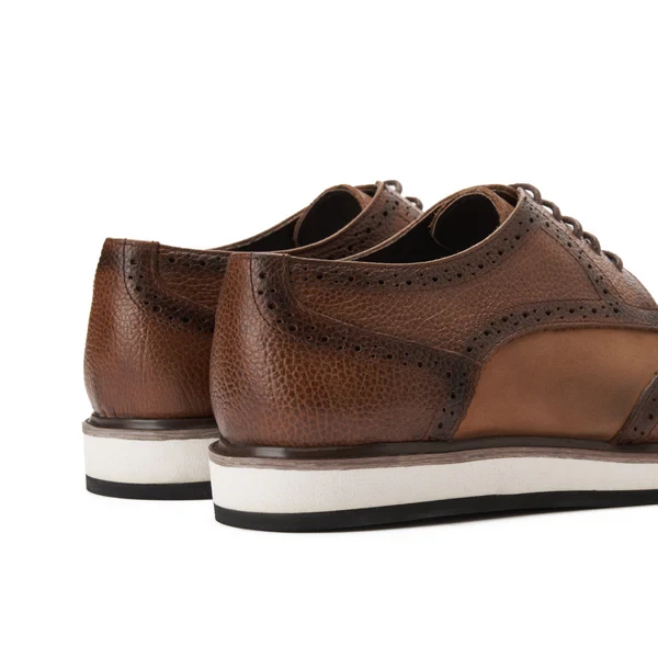 Vatrina Genuine Leather Wingtip Derby - Havan