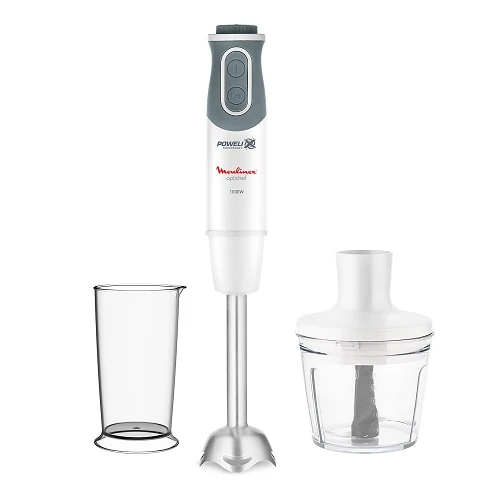 خلاط يدوي أوبتي شيف من مولينكس  + 500 مل كبة ، أبيض