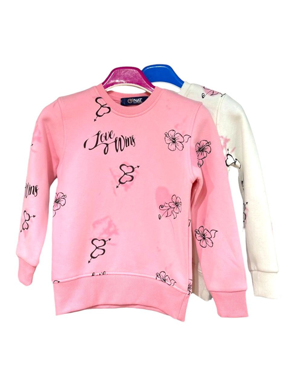 سويتشرت بناتي خامه ميلتون قطن 100%