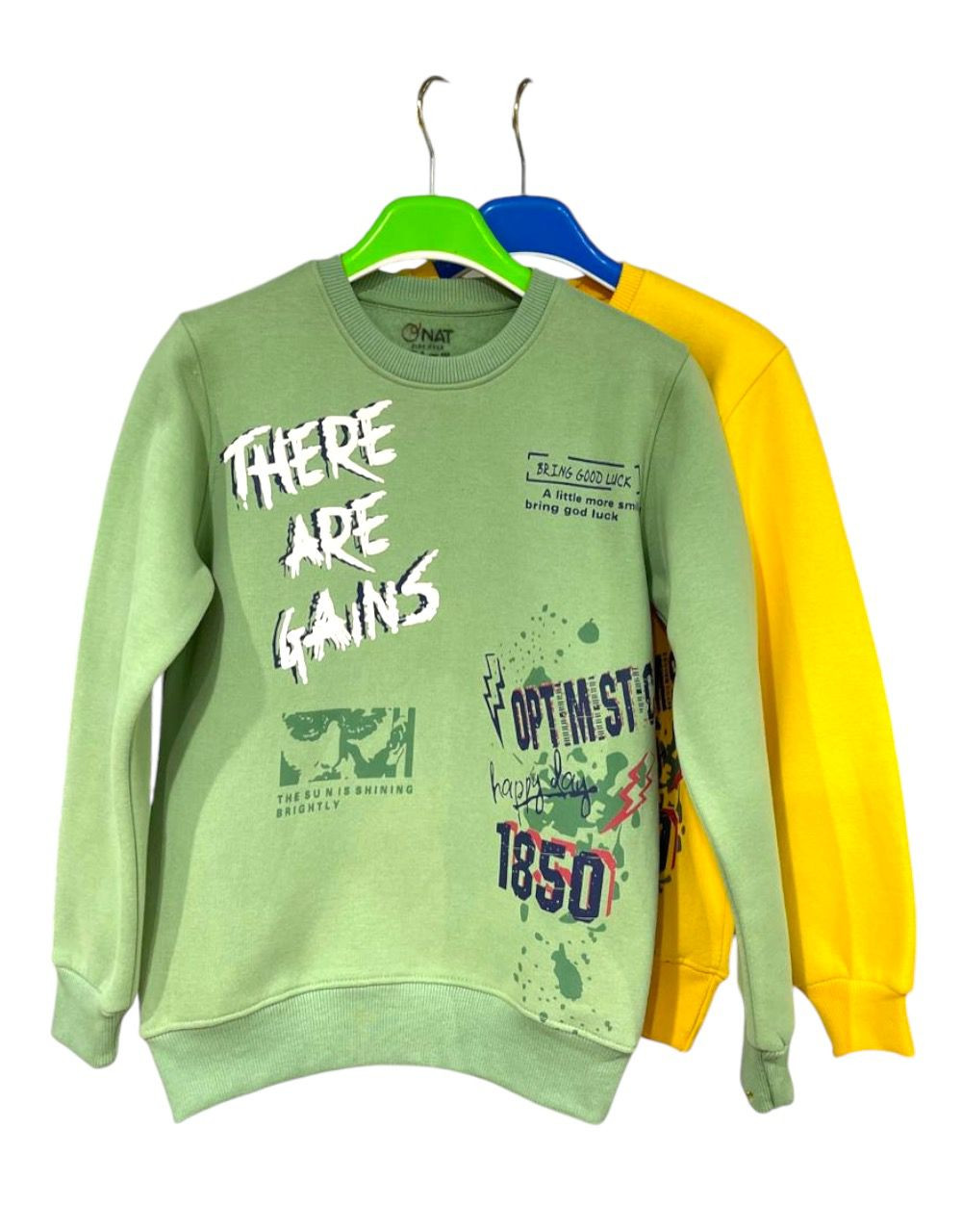 سويتشرت ولادي خامه ميلتون قطن 100%