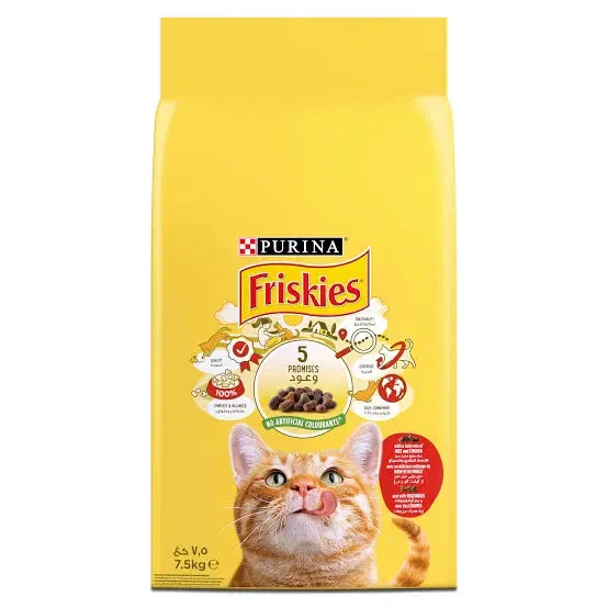 Friskies adult beef in chicken 7.5kg