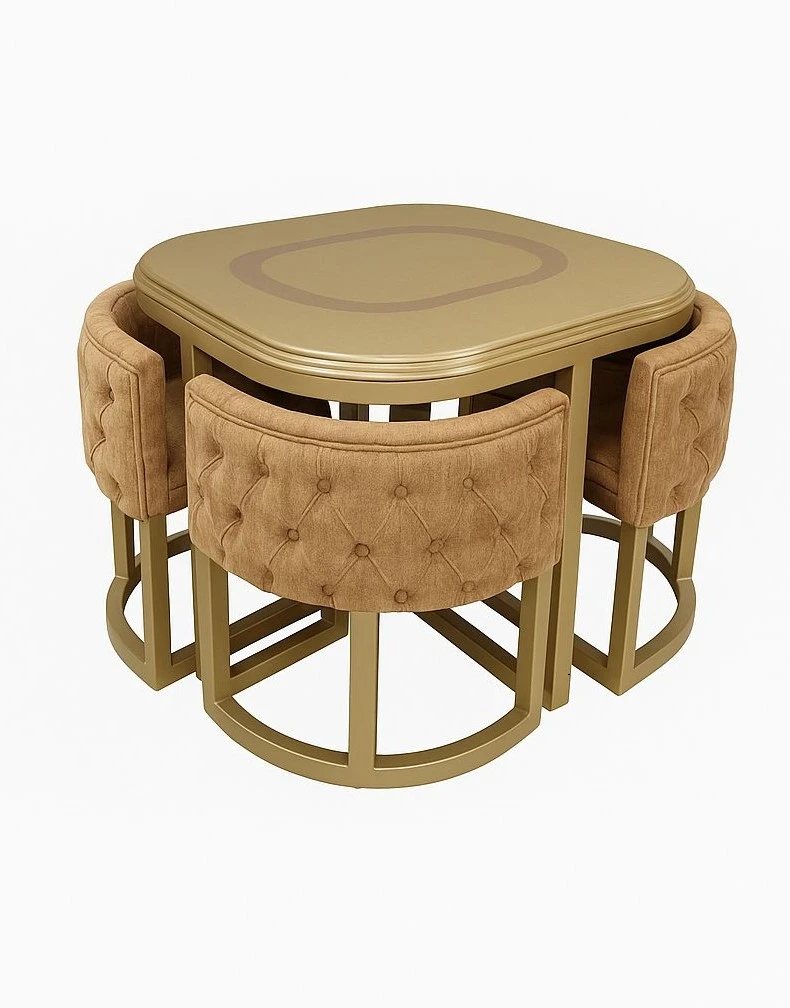 سفرة مودرن متداخلة 4 كراسي