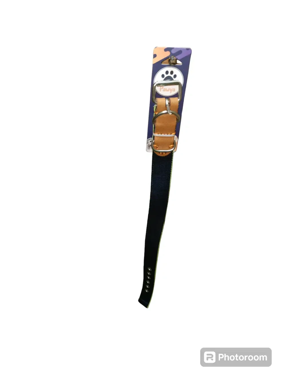 Navy-colour padded collar, size large for dogs