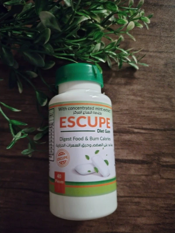 ESCUPE Diet Gum    اسكوبية  لبان يساعد على الهضم وحرق السعرات الحرارية بطعم النعناع