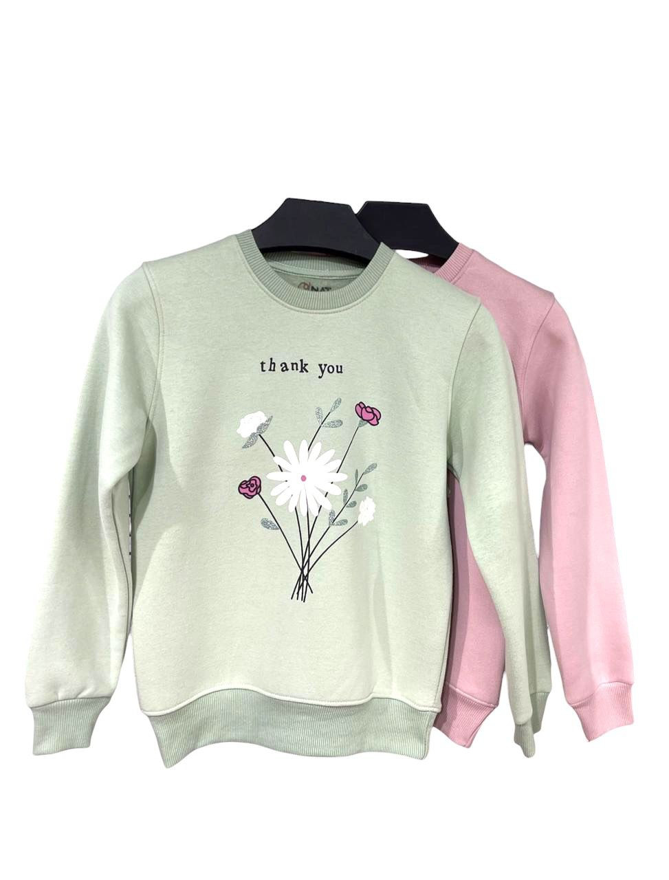 سويتشرت بناتي خامه ميلتون قطن 100%