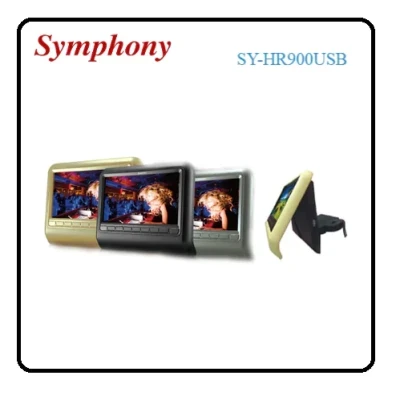 سيمفونى شاشة مسند راس 9 بوصة بمخرج يو اس بى - SY-HR900USB