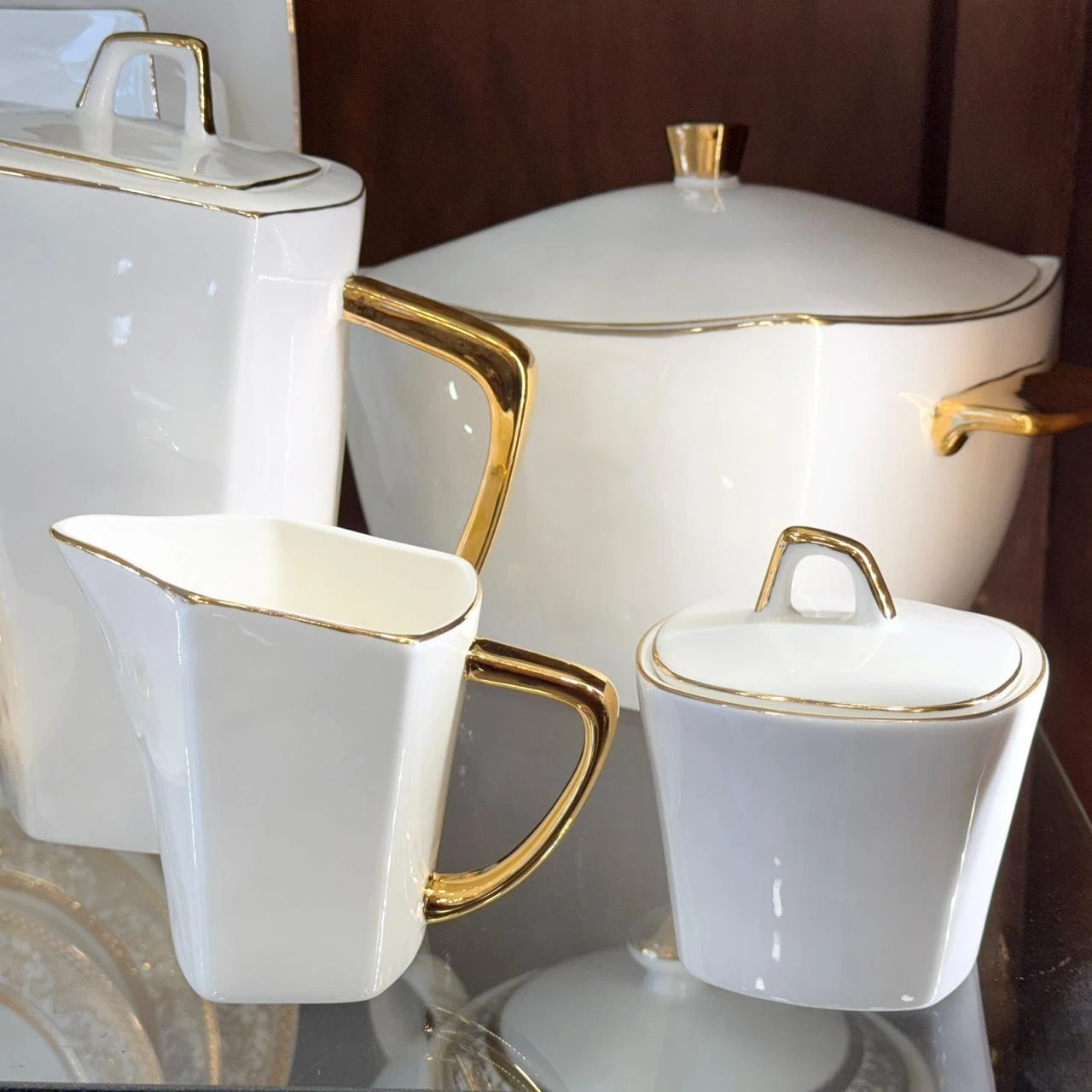 طقم سفره فلات FULL GOLD – GGK