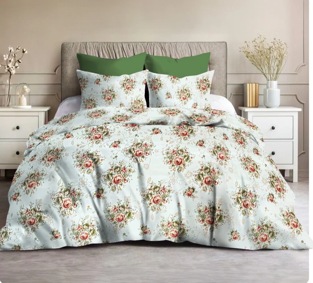 طقم ملايه سرير كبير فلات مكون من4قطعه  ملايه 260*240 قطن خامه العامريه