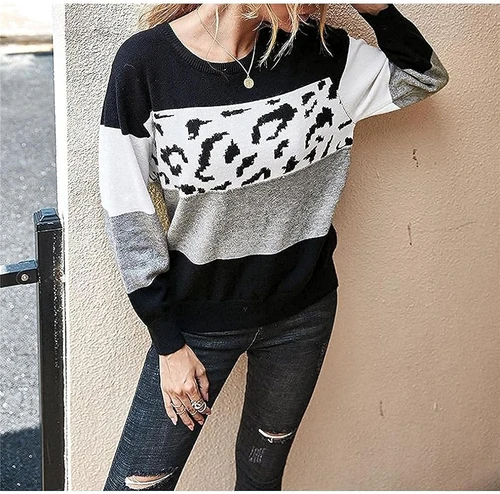 سترة أنيقة بنمط الفهد