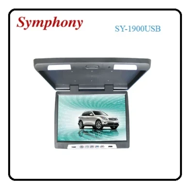 سيمفوني شاشة 18.5 بوصة مثبتة بالسقف مع I-DUAL AV INPUT 24V أسود ورمادي - SY-1900USB