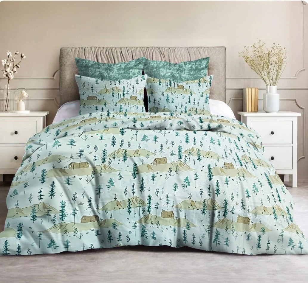 طقم ملايه سرير اطفال  فلات مكون من6قطعه 2ملايه 200*240 قطن خامه العامريه