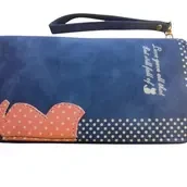 Cat Luxury Suede Wallet For Girls And Ladies For Cash, Cards And Mobile