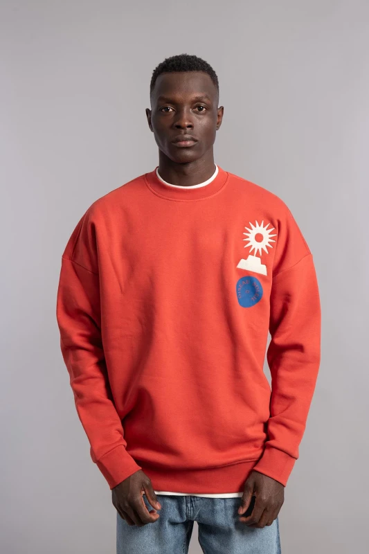 Melton Crew Neck Sweatshirt