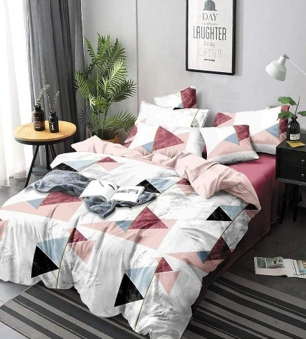 طقم  سرير كبيرقطن تركي المجد كبير مقاوم للبقع متعدد الالوان