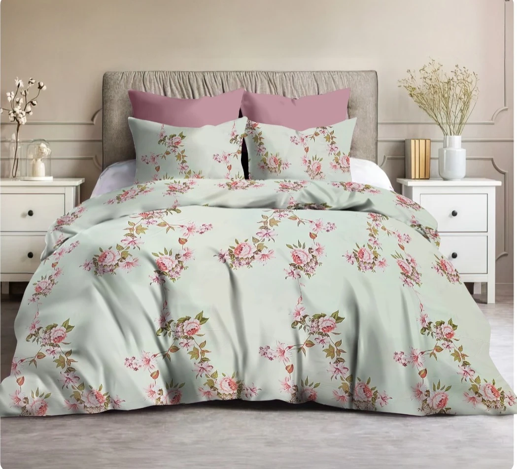 طقم ملايه سرير اطفال فلات مكون من6قطعه 2ملايه 200*240 قطن خامه العامريه