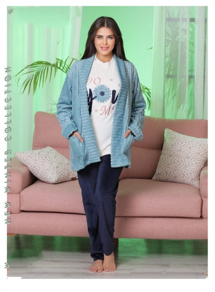 طقم بيجامه شتوي 3 قطع