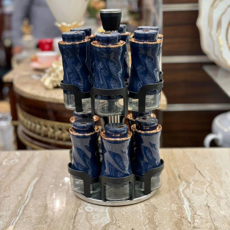 طقم توابل دوار – 12 قطعه