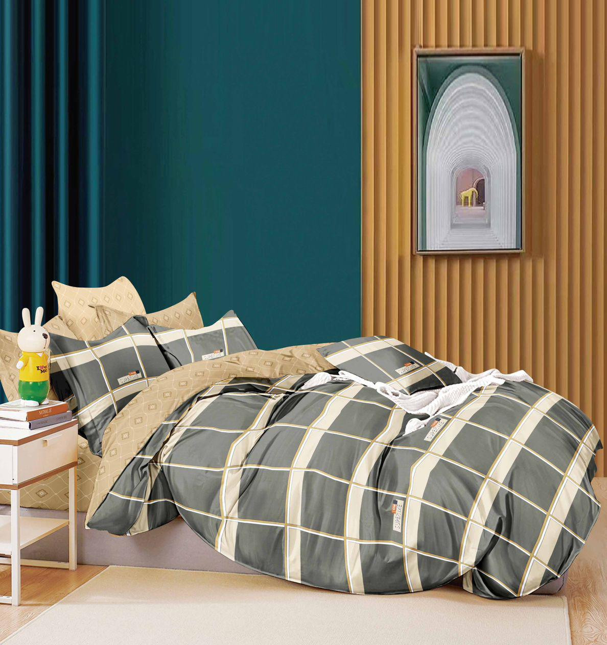 طقم ملاية سريراطفال -قطن تركى عدد2 240*190 سم- كيس مخدده 120*45 سم -كيس خدادية 50*70 متعدد مزيج القطن