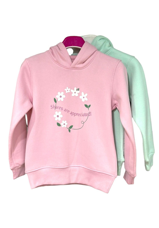 سويتشرت بناتي خامه ميلتون قطن 100%