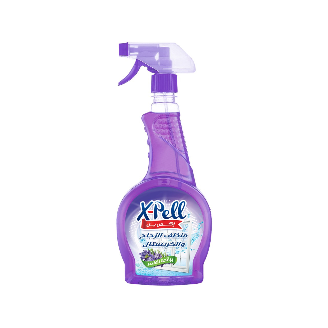 اكس بل منظف الزجاج والكريستال برائحه الافندر 700 ملل