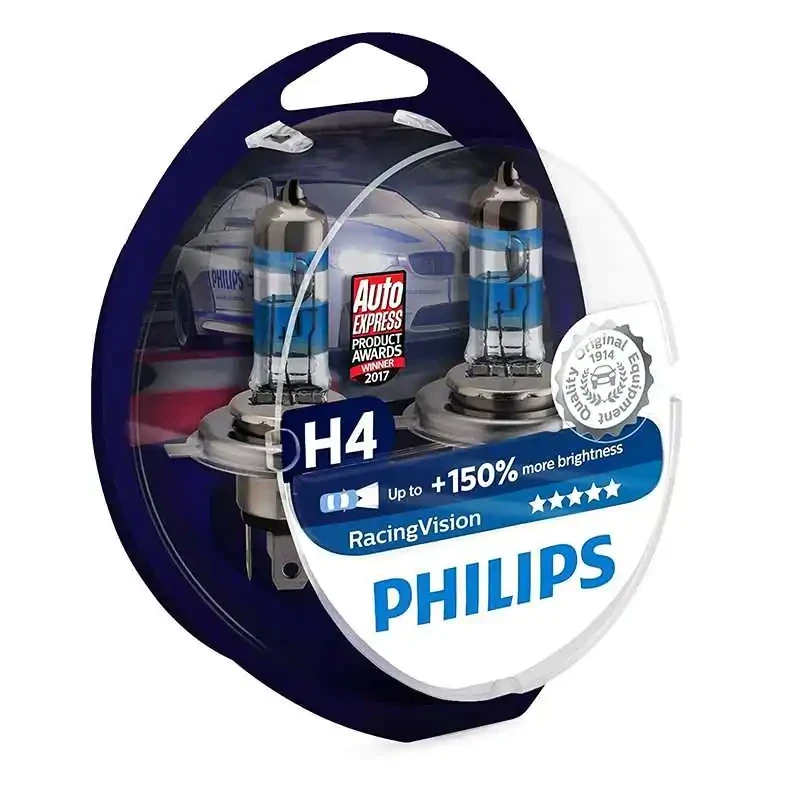 طقم لمبات فيليبس Racing Vision H4