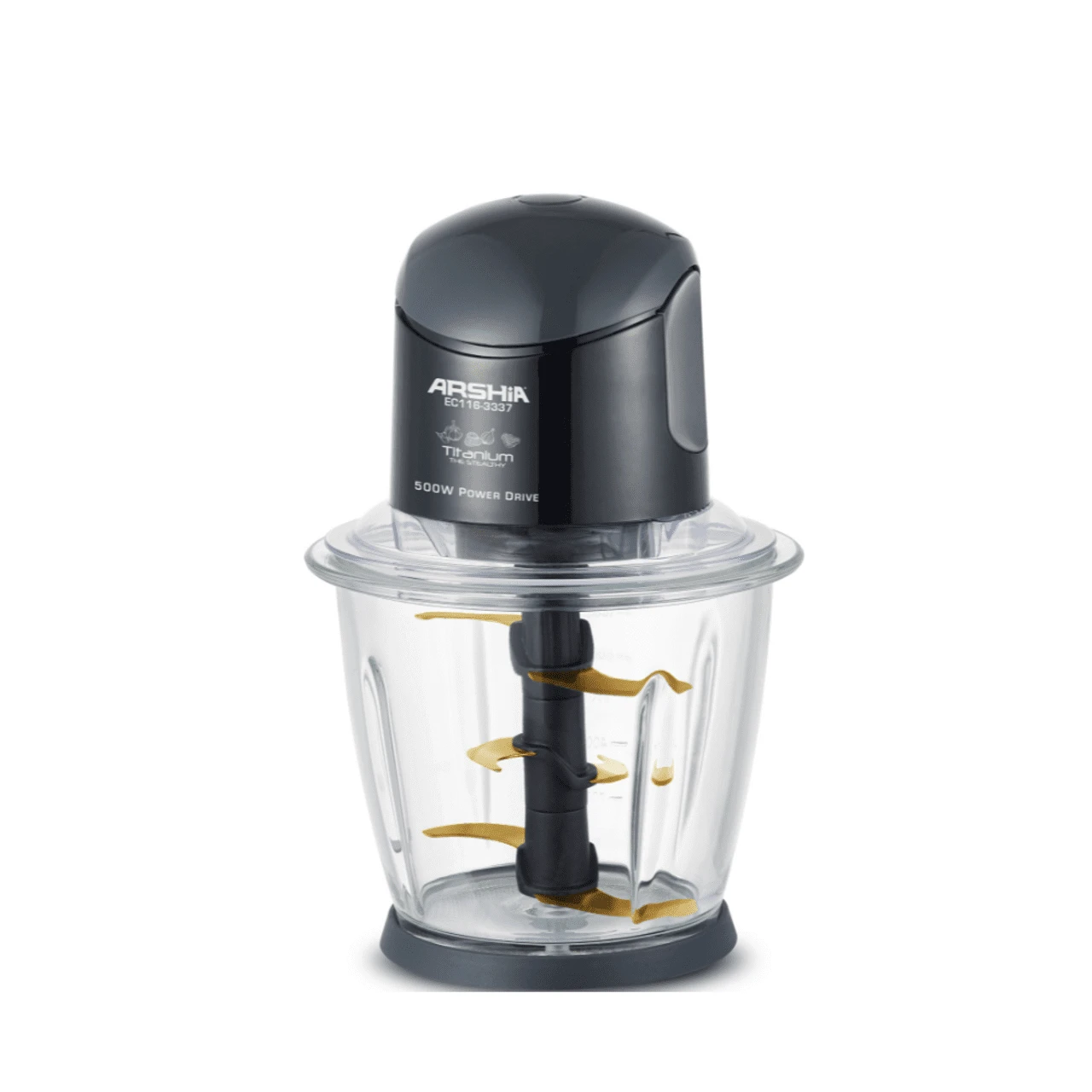 Arshia Titanium Electric Chopper Black – 3337