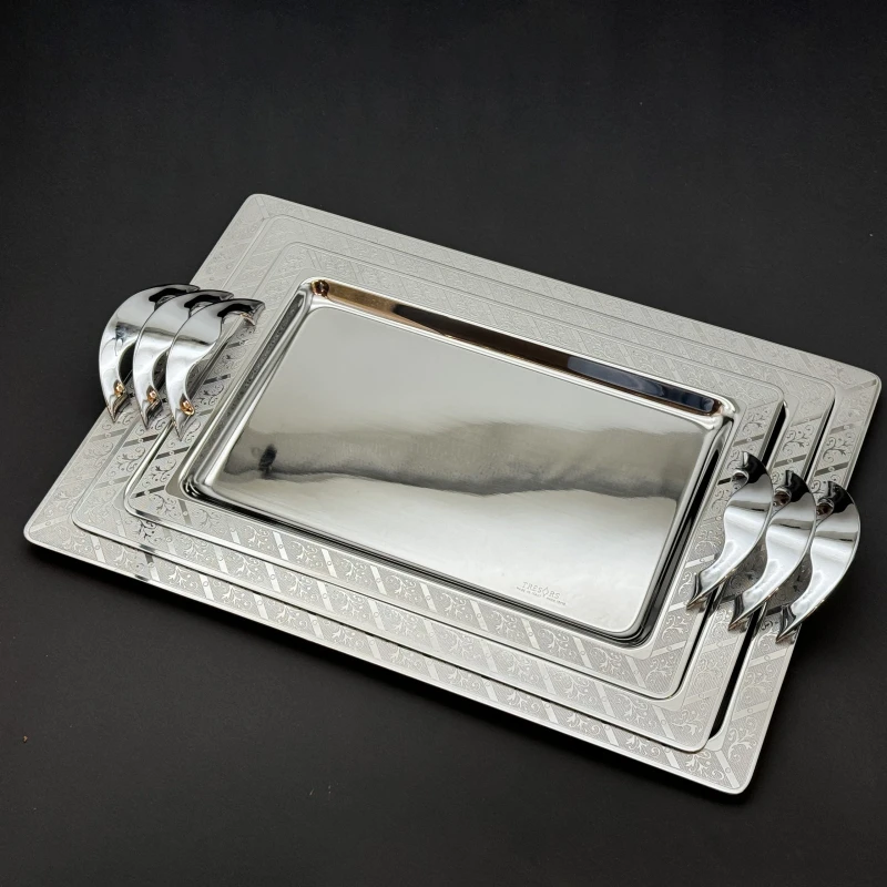 طقم صواني ايطالى 3 قطع – Rect. Melissa Inox