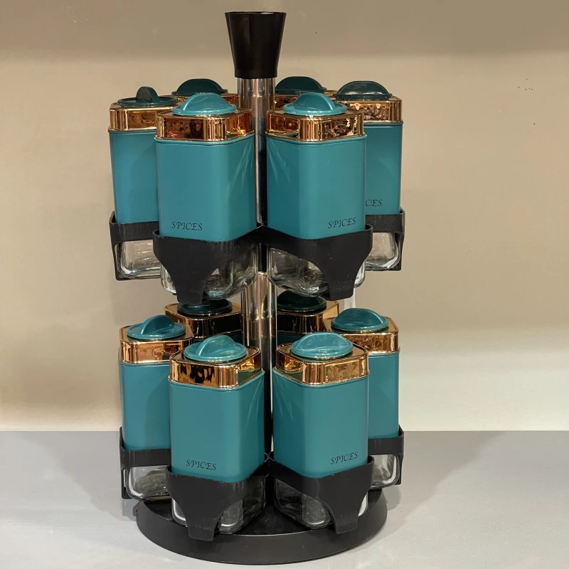 طقم توابل دوار – 12 قطعه