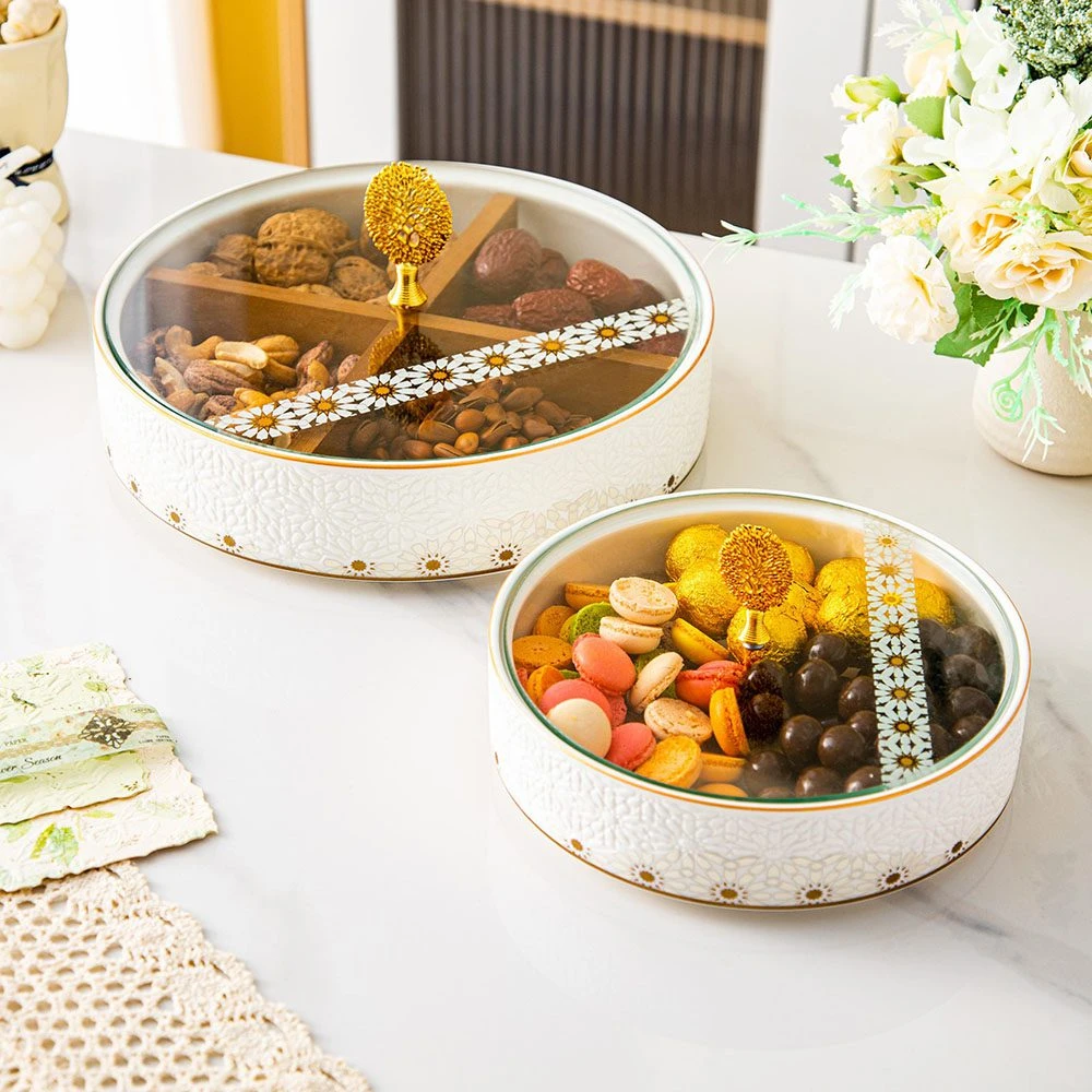 طقم تسالى و كاندى – Andalous Design – White*Biege