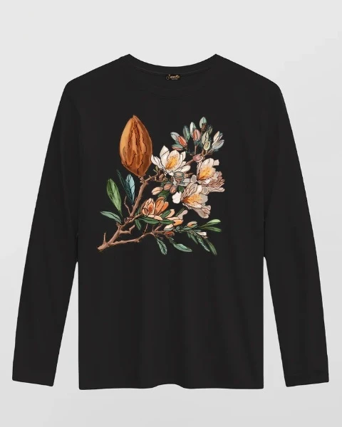 Flowers - تيشيرت قطن كم
