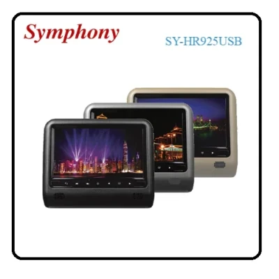 شاشة سيمفوني 9 بوصة TFT-LCD مزودة بمسند للرأس ومزودة بمنفذ USB - SY-HR925USB