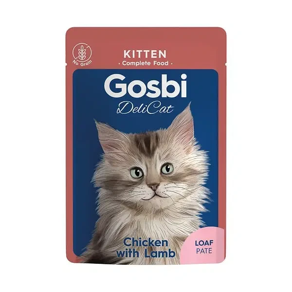 Gosbi Delicat - kitten Wet Food - Chicken With Lamb pate 70g