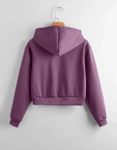 Modal short-cut open sweatshirt