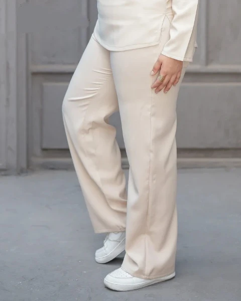 بنطلون روزالين وايد ليج لون اوف بيج