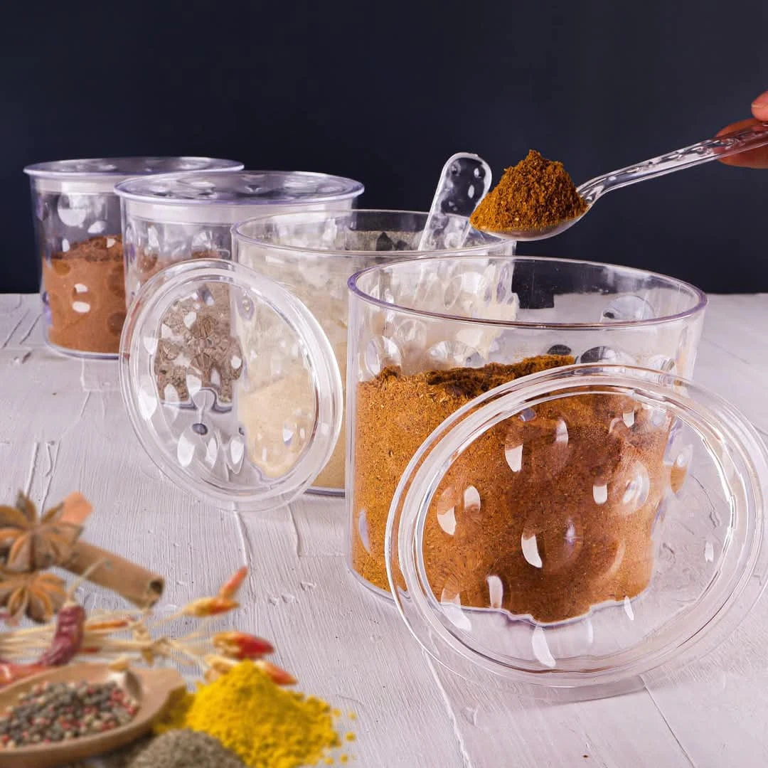 طقم توابل اكليريك 4ق بالمعالق