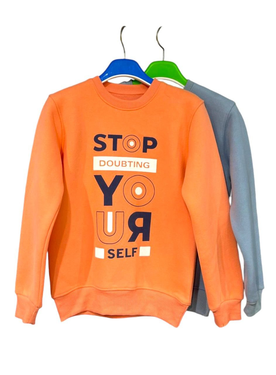 سويتشرت ولادي خامه ميلتون قطن 100%