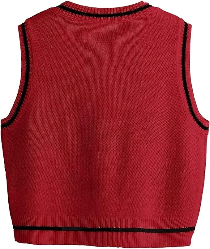 Women's knitted blazer with a graphic casual design