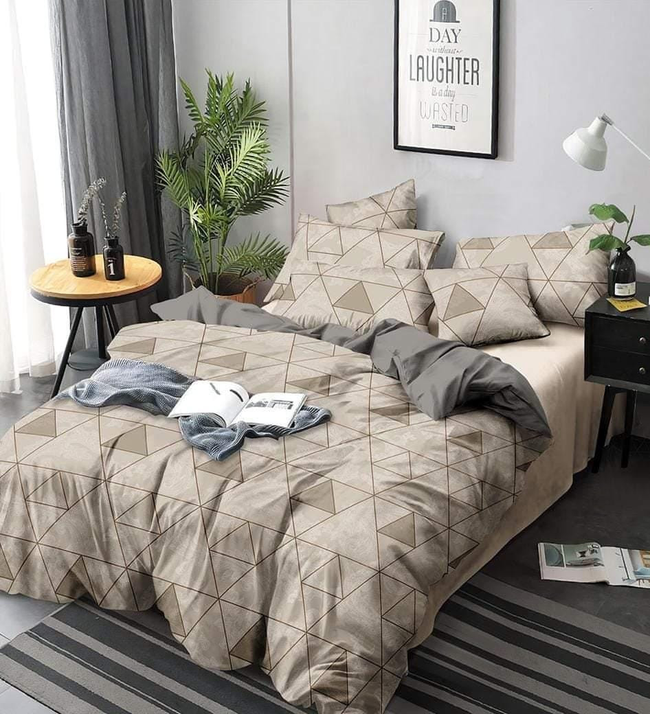 طقم سريرالمجد ملاية من القطن تركى عالي الجودة مقاس كبير 4 قطع