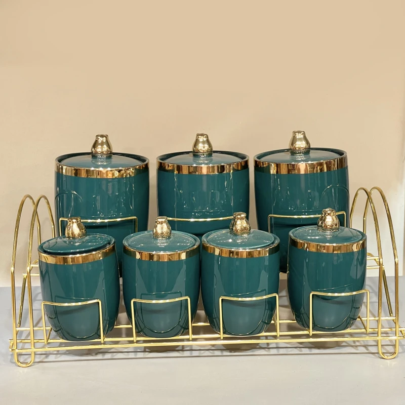 طقم توابل بورسلين – 7 قطعة