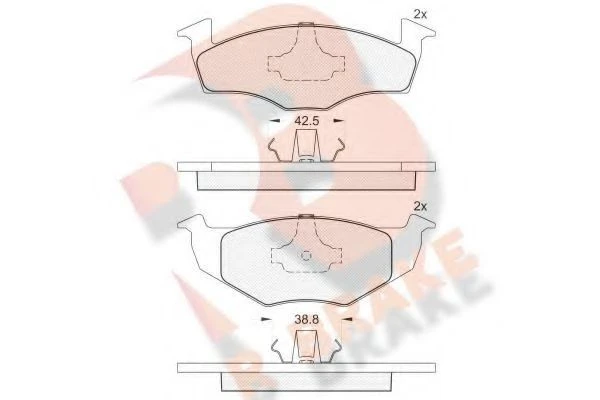 RBRAKE طقم تيل امامي VolksWagen Group Ibiza 1.0 97 - 2003