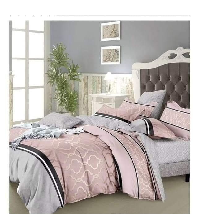 طقم سرير كبير المجد قطن تركى متعدد الالوان مكون من 4 قطع