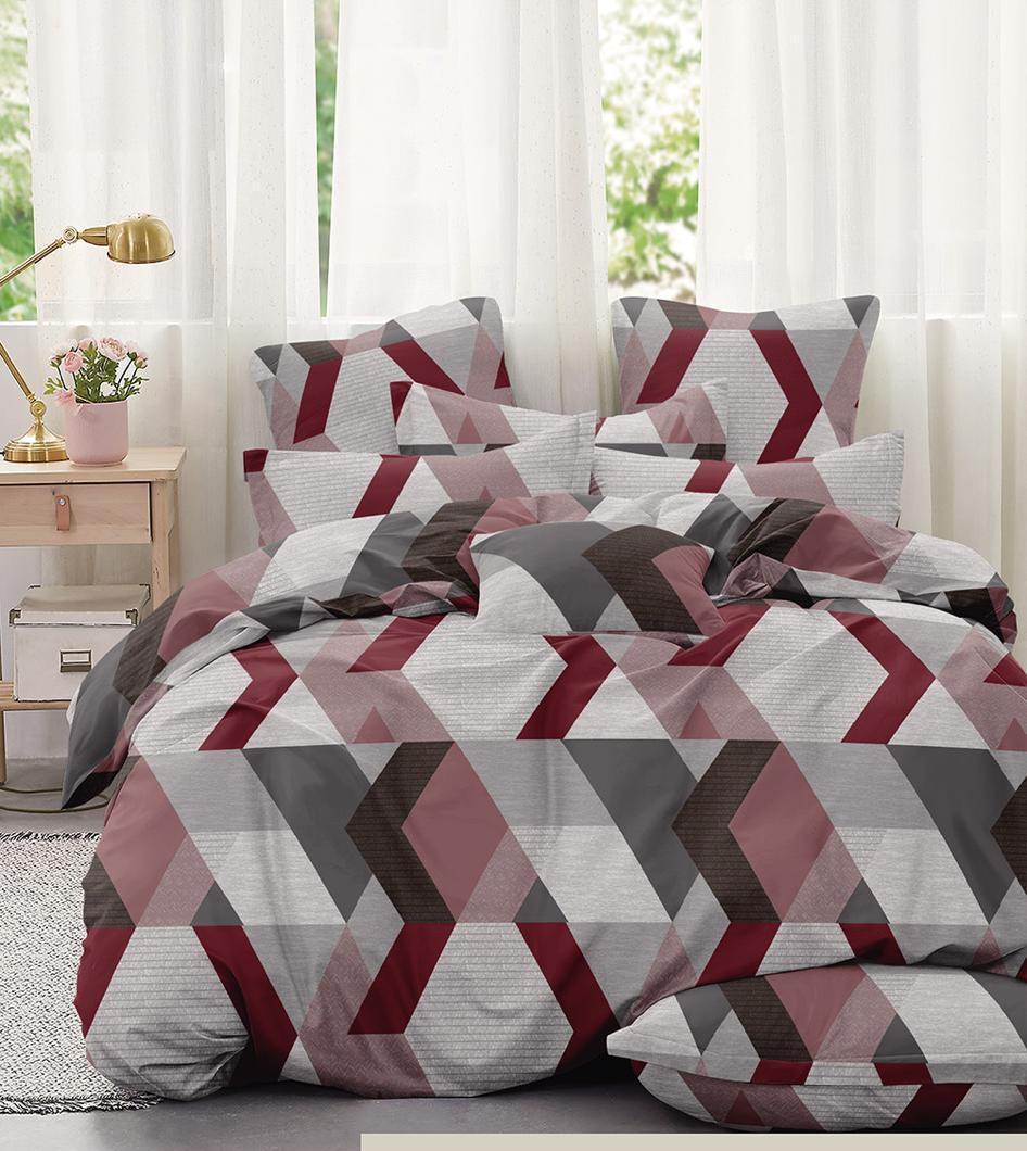 طقم ملايه قطن 4 قطع قطن1 ملايه 260x240 مع1 كيس مخده طويله 160 سم مع 2 كيس خداديه 50x75، متعدد الألوان