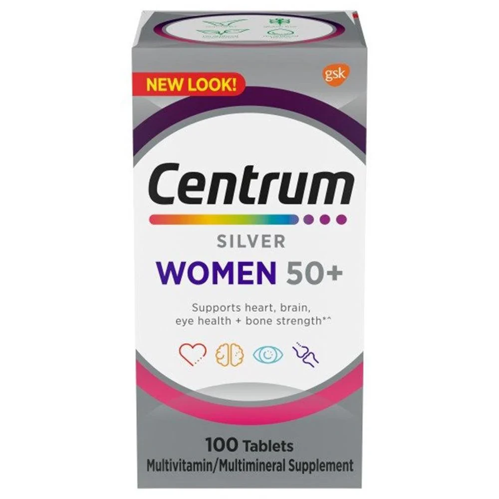 Centrum Silver Women 50 Plus Multivitamin & Multimineral Tablets 100 ct
