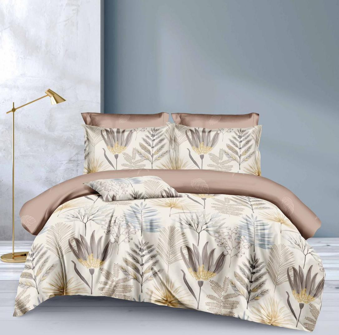 طقم ملايه قطن -عامريه عالى الجوده 6 قطع  عدد 2  190x240 مع غطاء مخده طويله 120 سم خداديه 50x70،  مشجر