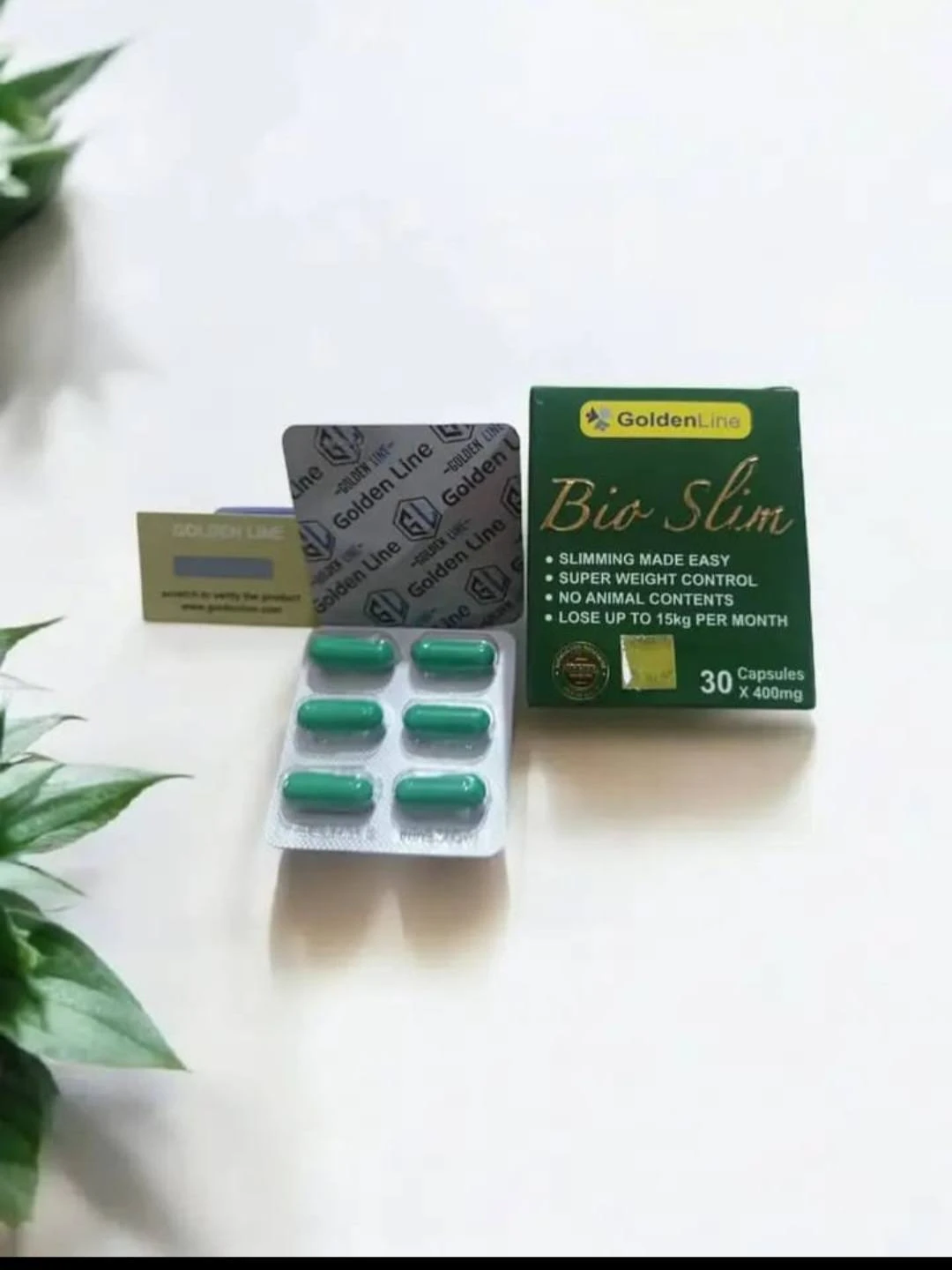 كبسولات بايو سليم للتخسيس وسد الشهية 30 كبسولة – Bioslim golden line 30 capsules