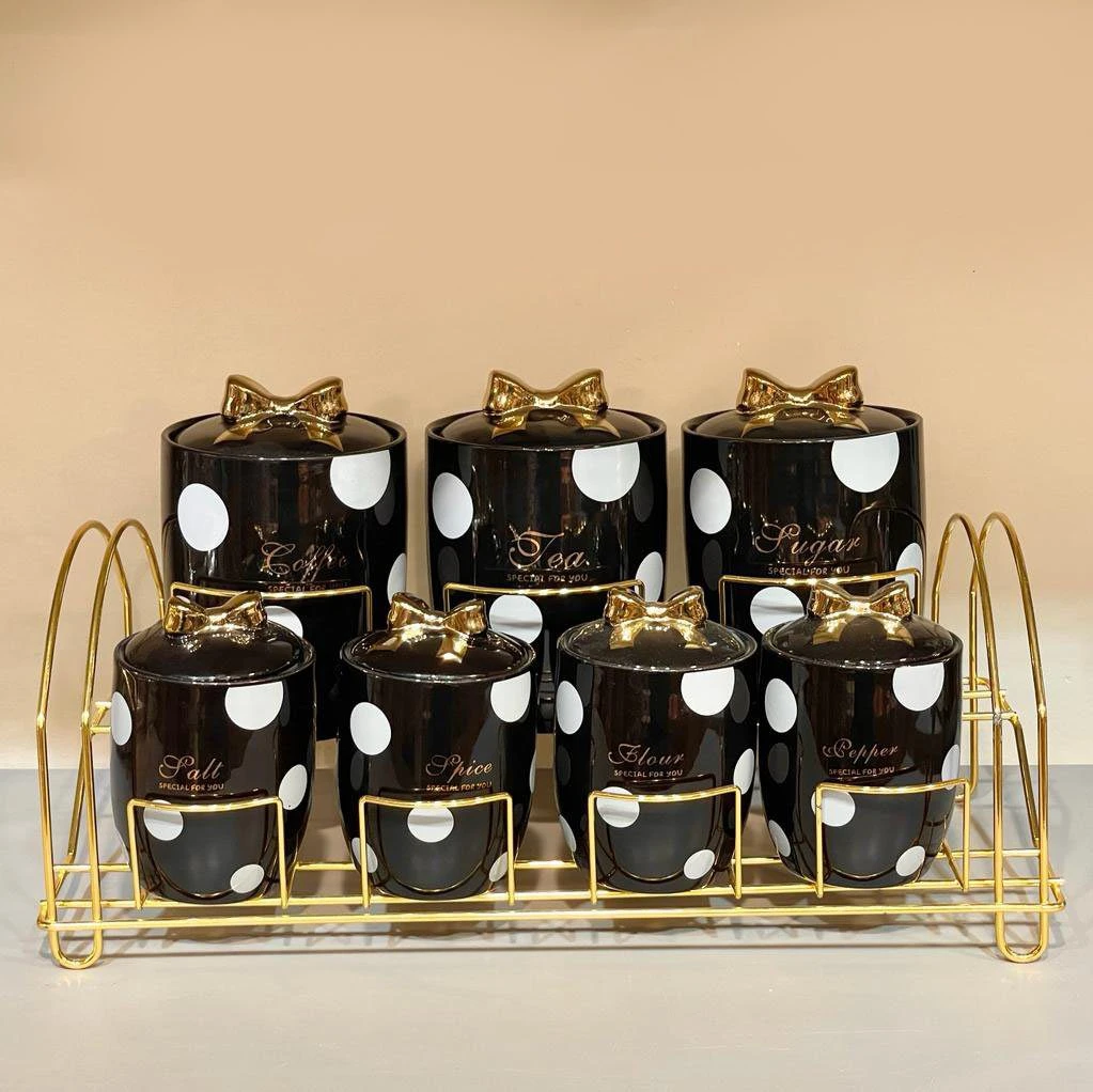 طقم توابل بورسلين – 7 قطعة