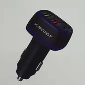 X-scott Car Charger Head 2 Usb And Type-c Port