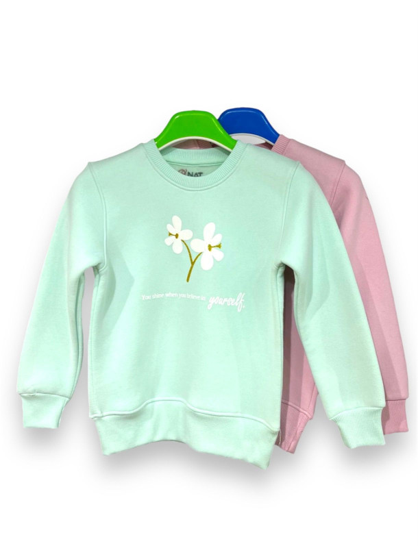 سويتشرت بناتي خامه ميلتون قطن 100%